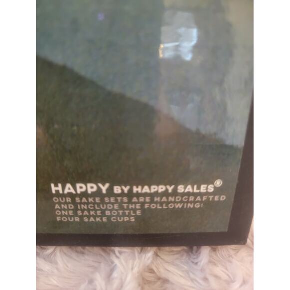NIB HAPPY By Happy Sales Hand Crafted 5pc Japanese Design Ceramic  Sake Set - Picture 6 of 6